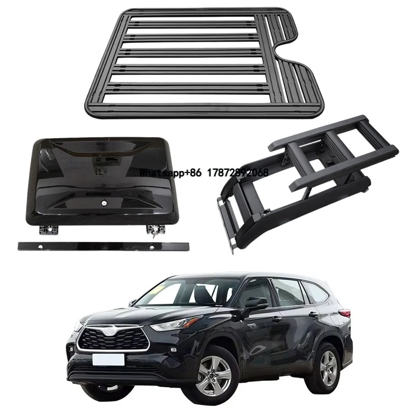 Guality Aluminum Car Roof Cargo Luggage Roof Rack Side Ladder Side Box for Highlander 2022-2024
Guality Aluminum Car Roof Cargo Luggage Roof Rack Side Ladder Side Box for Highlander 2022-2024