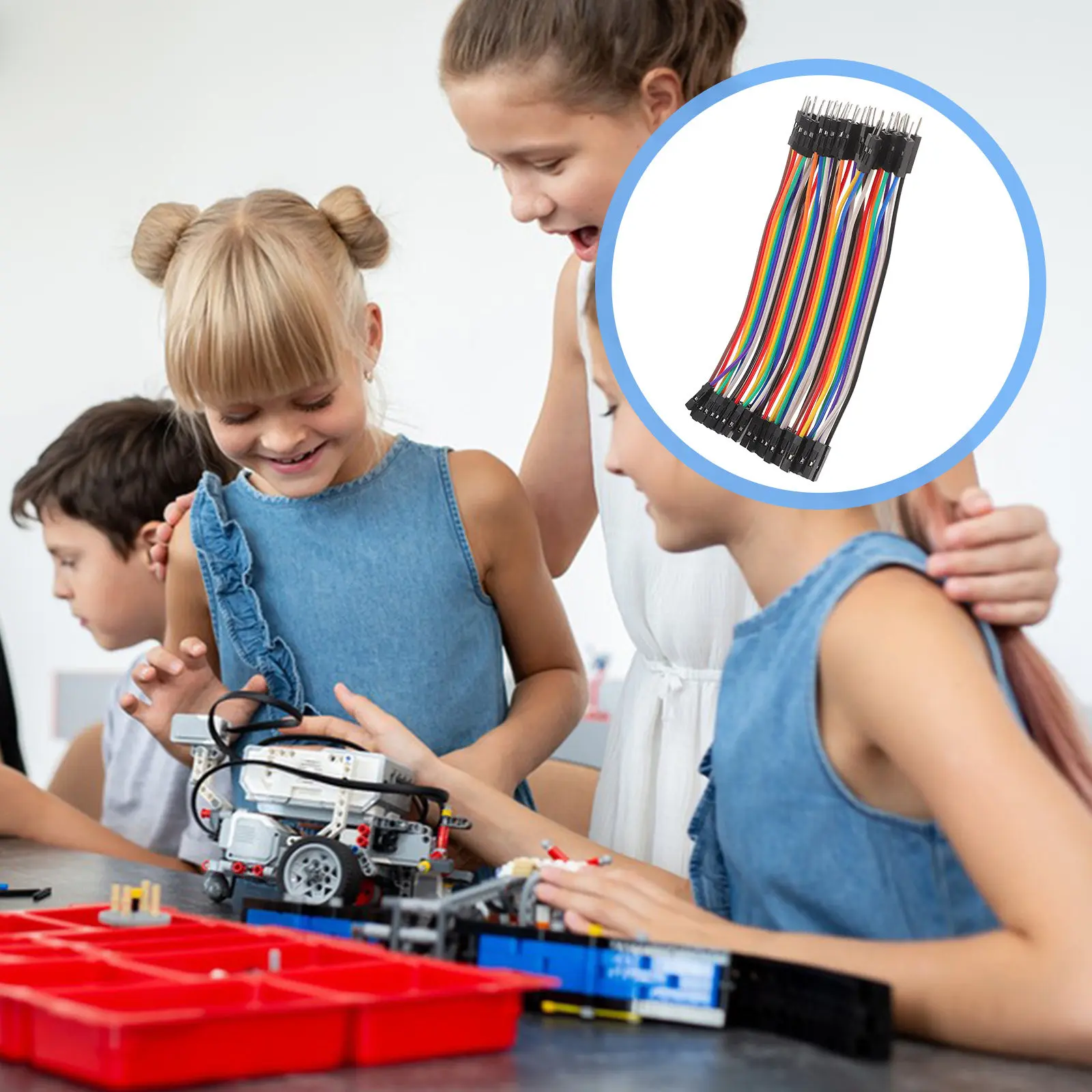 40Pcs Breadboard Wire Male to Female Jumper Cables 10Cm Colorful Wire Set for Circuit Testing Male to Female Jumper Wires
40Pcs Breadboard Wire Male to Female Jumper Cables 10Cm Colorful Wire Set for Circuit Testing Male to Female Jumper Wires