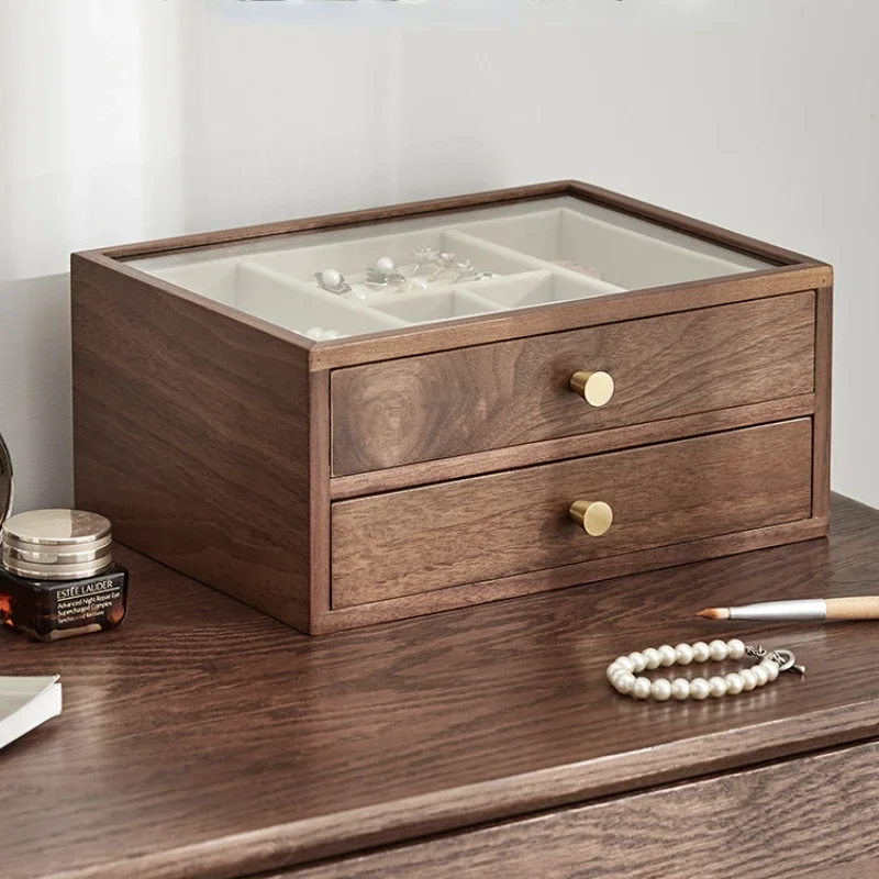 Black Walnut Hair Accessories Box, Multi-Layer Jewelry Organizer, Anti-Oxidation Storage Case, Home Storage Solution
Black Walnut Hair Accessories Box, Multi-Layer Jewelry Organizer, Anti-Oxidation Storage Case, Home Storage Solution