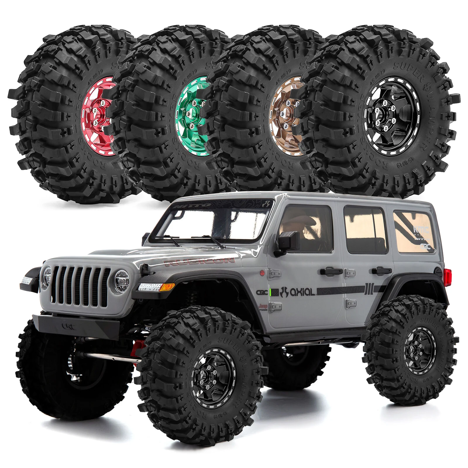Metal 1.9 inch Crawler Beadlock Wheel & Tire Set with 12mm Hex for 1/10 Traxxas TRX4 6 RC4WD D90 Axial SCX10 II III MST RC Car
Metal 1.9 inch Crawler Beadlock Wheel & Tire Set with 12mm Hex for 1/10 Traxxas TRX4 6 RC4WD D90 Axial SCX10 II III MST RC Car