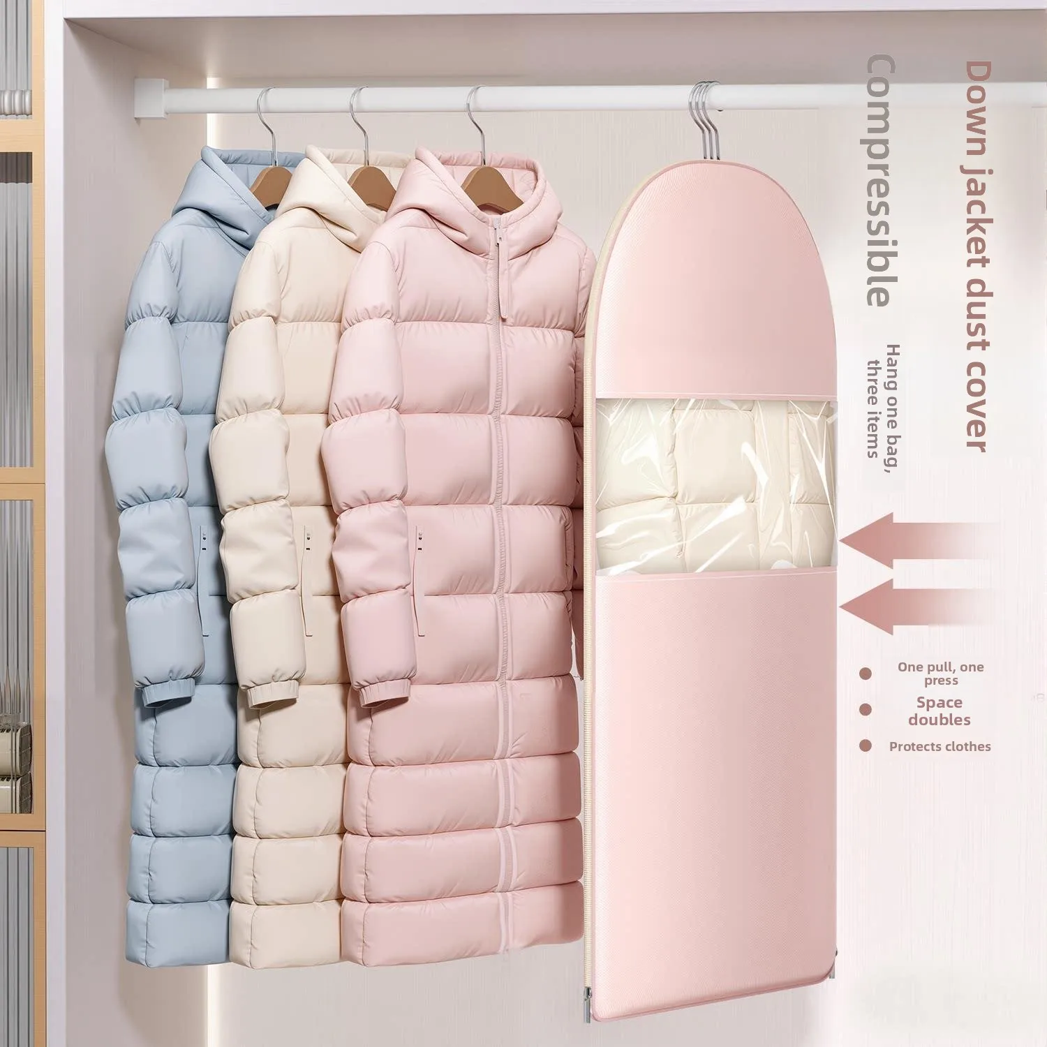 down Jacket Special Storage Bag Dustproof Closet Clothes Coat Compression Storage Bag Hanging Style Universal Household Organ...
down Jacket Special Storage Bag Dustproof Closet Clothes Coat Compression Storage Bag Hanging Style Universal Household Organ...