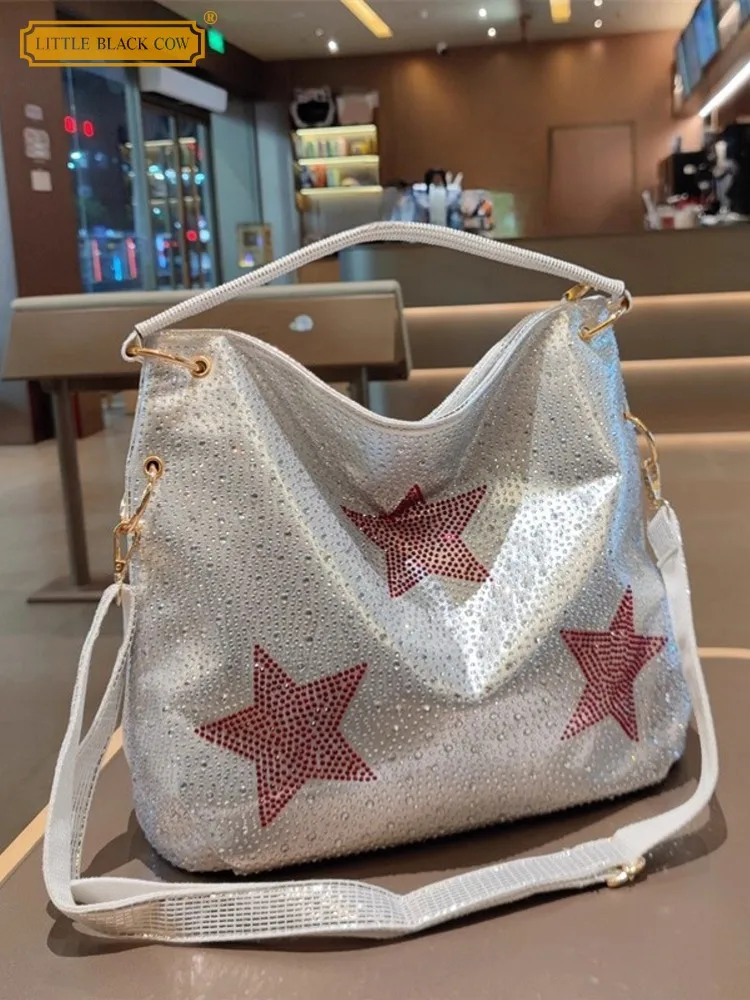 Сумочка, модная женская повседневная сумка из спилка на молнии из мягкой кожи, сумки через плечо с блестящими бриллиантами и шипами, женская сумка через плечо
Сумочка, модная женская повседневная сумка из спилка на молнии из мягкой кожи, сумки через плечо с блестящими бриллиантами и шипами, женская сумка через плечо