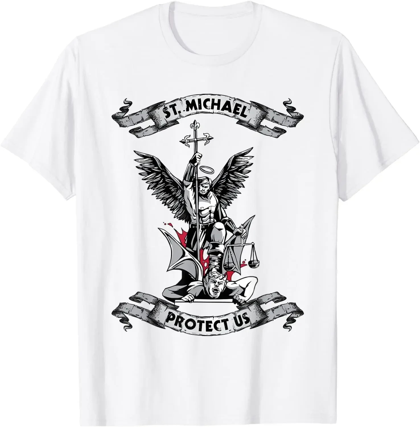 Angel Demon Anime Cartoon Fun Printed T-shirt Men's Summer 100% Cotton Casual Fashion Top Breathable Street Style Short Sleeve
Angel Demon Anime Cartoon Fun Printed T-shirt Men's Summer 100% Cotton Casual Fashion Top Breathable Street Style Short Sleeve