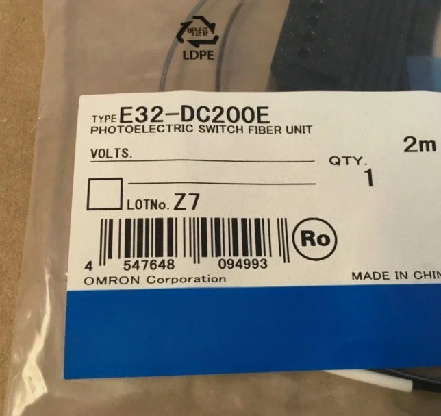 Brand New Original E32DC200 Optical fiber E32-CC200 E32-DC200 E32-D14L E32-T22S In stock fast delivery
Brand New Original E32DC200 Optical fiber E32-CC200 E32-DC200 E32-D14L E32-T22S In stock fast delivery