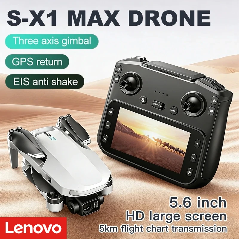 Lenovo S-X1 GPS Drone 8K HD professional camera Three-axis gimbal WIFI UAV Obstacle Avoidance Folding Quadcopter Brushless Dron
Lenovo S-X1 GPS Drone 8K HD professional camera Three-axis gimbal WIFI UAV Obstacle Avoidance Folding Quadcopter Brushless Dron