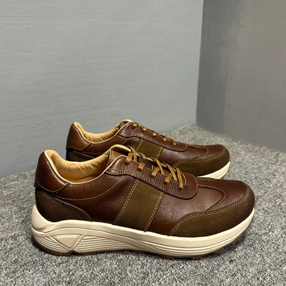 Men's High-End Genuine Leather Multi-Color Dezin Casual Sports Shoes Retro Lightweight Top-Grade Cowhide Old-Dad Style
Men's High-End Genuine Leather Multi-Color Dezin Casual Sports Shoes Retro Lightweight Top-Grade Cowhide Old-Dad Style