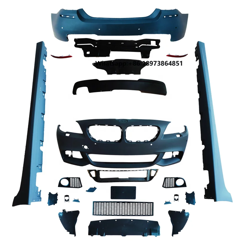 For 5 Series Later Stage Body Kit MT Style Include Front Rear Bumper and Side Skirts for F10 F18 2014-2017
For 5 Series Later Stage Body Kit MT Style Include Front Rear Bumper and Side Skirts for F10 F18 2014-2017
