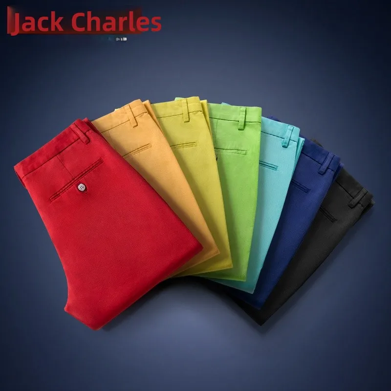 Мужские брюки Slim Fit для весны и лета в корейском стиле, эластичные, красные, модные, повседневные, из хлопка и полиэстера
Мужские брюки Slim Fit для весны и лета в корейском стиле, эластичные, красные, модные, повседневные, из хлопка и полиэстера