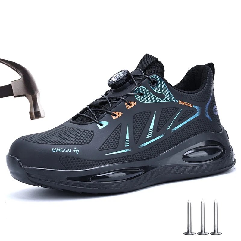 Air Cushion Work Safety Shoes Men Breathable Steel Toe Shoes Industrial Lightweight Protective Safety Boots Labor Work Sneakers
Air Cushion Work Safety Shoes Men Breathable Steel Toe Shoes Industrial Lightweight Protective Safety Boots Labor Work Sneakers