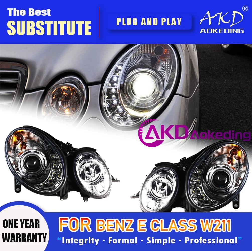 AKD Фара для Benz E Class W211 Светодиодная фара 2002-2009 Фара E280 DRL Указатель поворота Дальнего света Объектив проектора Angel Eye
AKD Фара для Benz E Class W211 Светодиодная фара 2002-2009 Фара E280 DRL Указатель поворота Дальнего света Объектив проектора Angel Eye