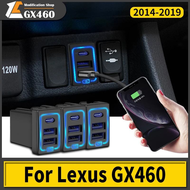 For Lexus GX460 2014-2019 2018 2017 USB Charging Plug PD Type C Fast Charging Interface GX 460 Interior Modification Accessories
For Lexus GX460 2014-2019 2018 2017 USB Charging Plug PD Type C Fast Charging Interface GX 460 Interior Modification Accessories