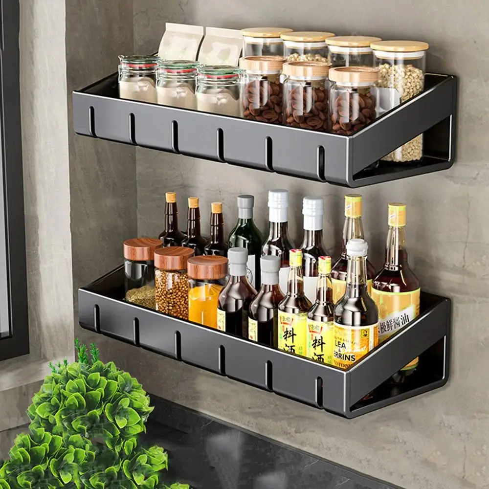 Carbon Steel Spice Storage Rack Non-Punching Wall Mounted Seasoning Bottle Storage Shelf Space Saving Large Capacity
Carbon Steel Spice Storage Rack Non-Punching Wall Mounted Seasoning Bottle Storage Shelf Space Saving Large Capacity