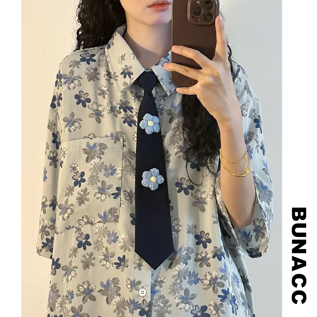 Summer Street Style Floral Print Loose Women's Shirt with Tie Short Sleeve Casual Neck Button Closure Chinese Fashion
Summer Street Style Floral Print Loose Women's Shirt with Tie Short Sleeve Casual Neck Button Closure Chinese Fashion