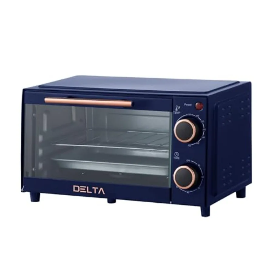 9L Small Countertop Electric Toaster Oven 750W with Tempered Glass Door 60-Min Timer Auto Shut-Off 2-Knob Manual Control Compac
9L Small Countertop Electric Toaster Oven 750W with Tempered Glass Door 60-Min Timer Auto Shut-Off 2-Knob Manual Control Compac