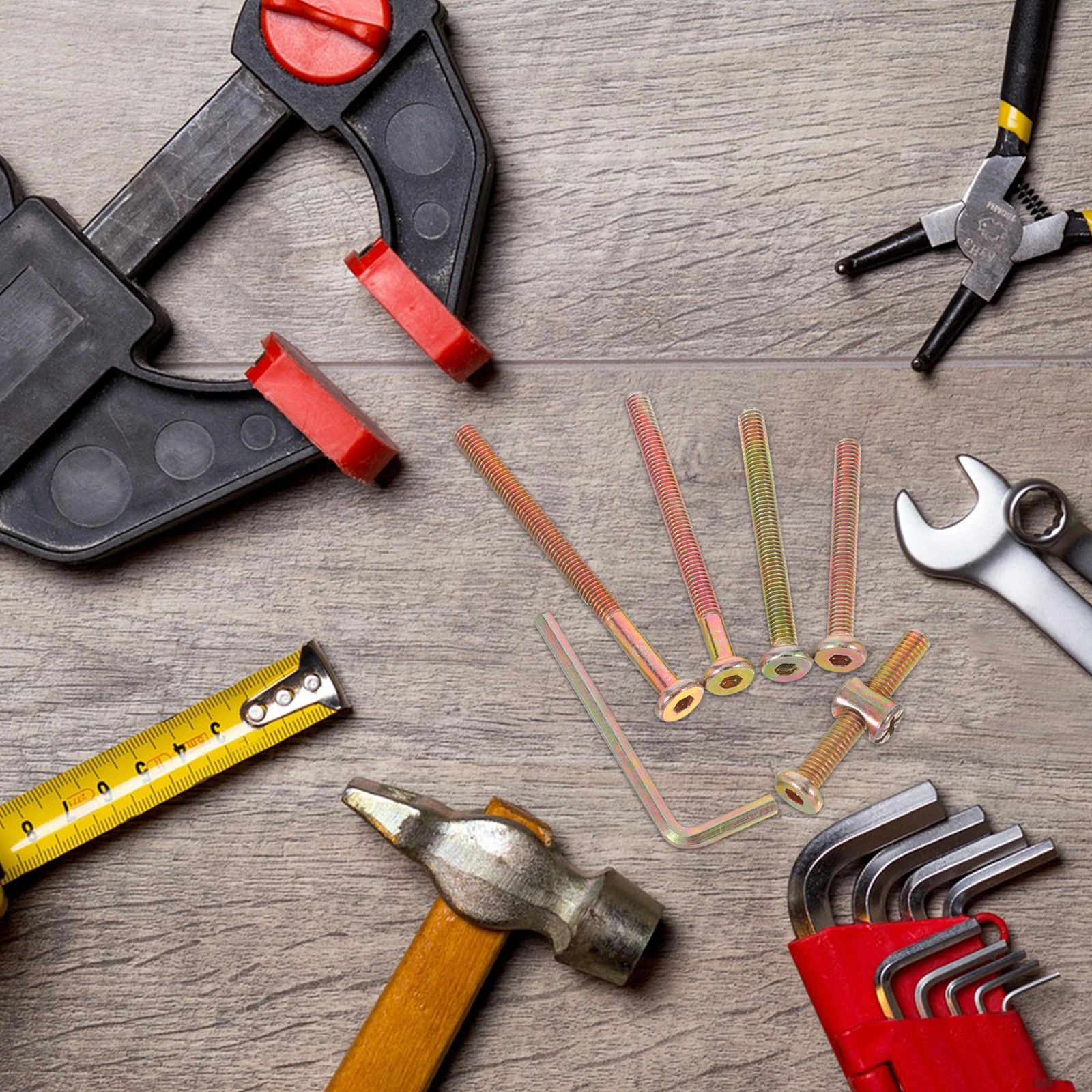 49Pcs Hexagon Screw Nut Set Metal Furniture Assembly Repair Hardware M6 40-80mm Compact Storage
49Pcs Hexagon Screw Nut Set Metal Furniture Assembly Repair Hardware M6 40-80mm Compact Storage