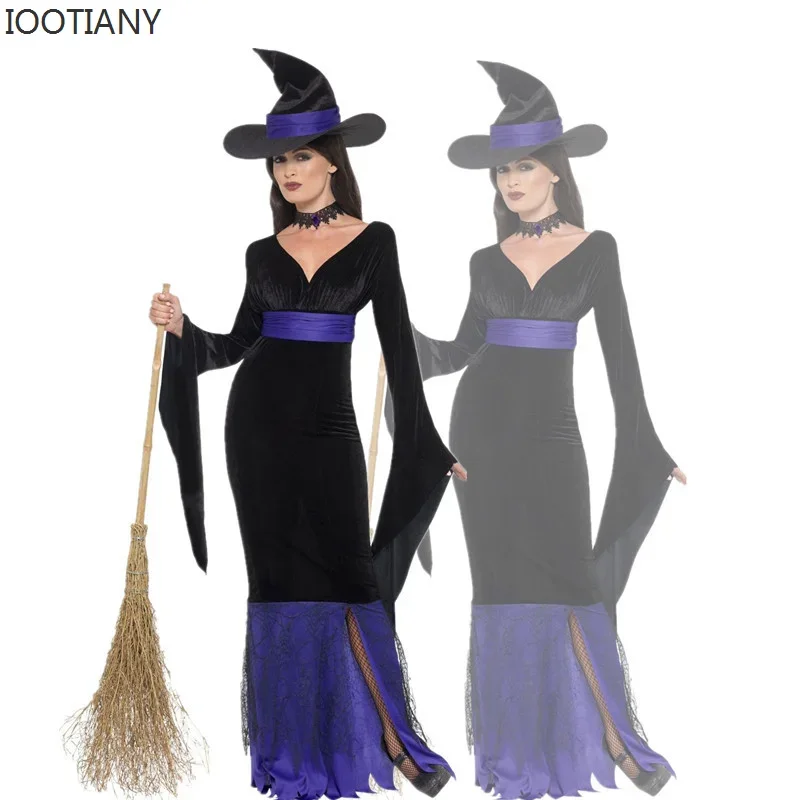 Cosplay Role Play Ds Movie Wicked Witch Suit Carnival Witch Costume Witch Masquerade Party Cosplay Performance Stage Costumes
Cosplay Role Play Ds Movie Wicked Witch Suit Carnival Witch Costume Witch Masquerade Party Cosplay Performance Stage Costumes
