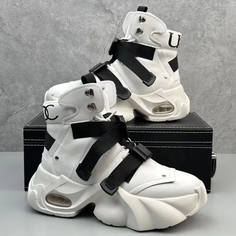 2025Men's High Top Sneakers Designer Height Increasing Platform Shoe Fashion Leather Casual Shoes for Men Motorcycle Ankle Boots
2025Men's High Top Sneakers Designer Height Increasing Platform Shoe Fashion Leather Casual Shoes for Men Motorcycle Ankle Boots