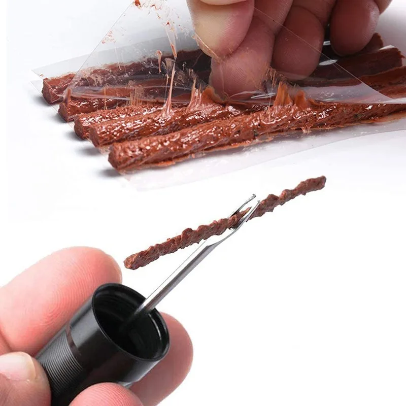 Tubeless Tire Repair Kit with Rubber Strips Insertion Tool for Fixing Puncture Flat Road MTB Bike Bicycle Tires
Tubeless Tire Repair Kit with Rubber Strips Insertion Tool for Fixing Puncture Flat Road MTB Bike Bicycle Tires