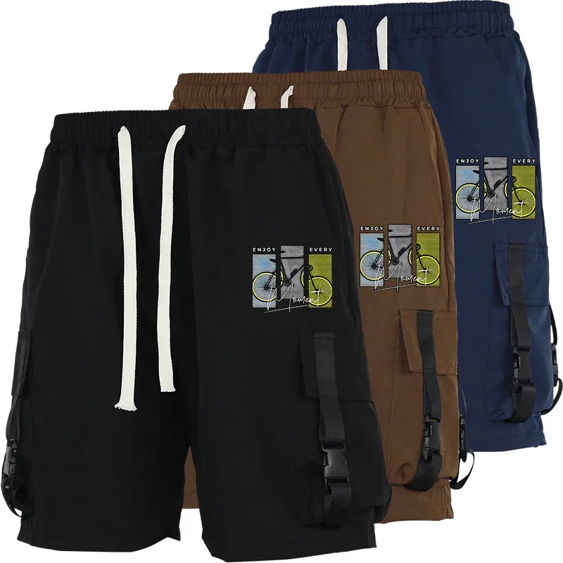 Men's Cargo Shorts Knee Length Plain Pockets Drawstring Summer Casual Outdoor Loose Fit Half Pants Streetwear Style New
Men's Cargo Shorts Knee Length Plain Pockets Drawstring Summer Casual Outdoor Loose Fit Half Pants Streetwear Style New