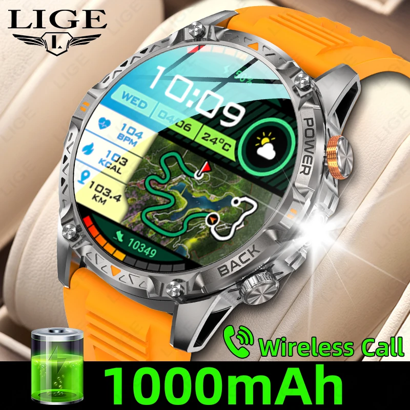 1000mah Men Smart Watch 2026 Military Grade Outdoor Sport Fitness Tracker Watch Waterproof Flashlight Bluetooth Call Smartwatch
1000mah Men Smart Watch 2026 Military Grade Outdoor Sport Fitness Tracker Watch Waterproof Flashlight Bluetooth Call Smartwatch