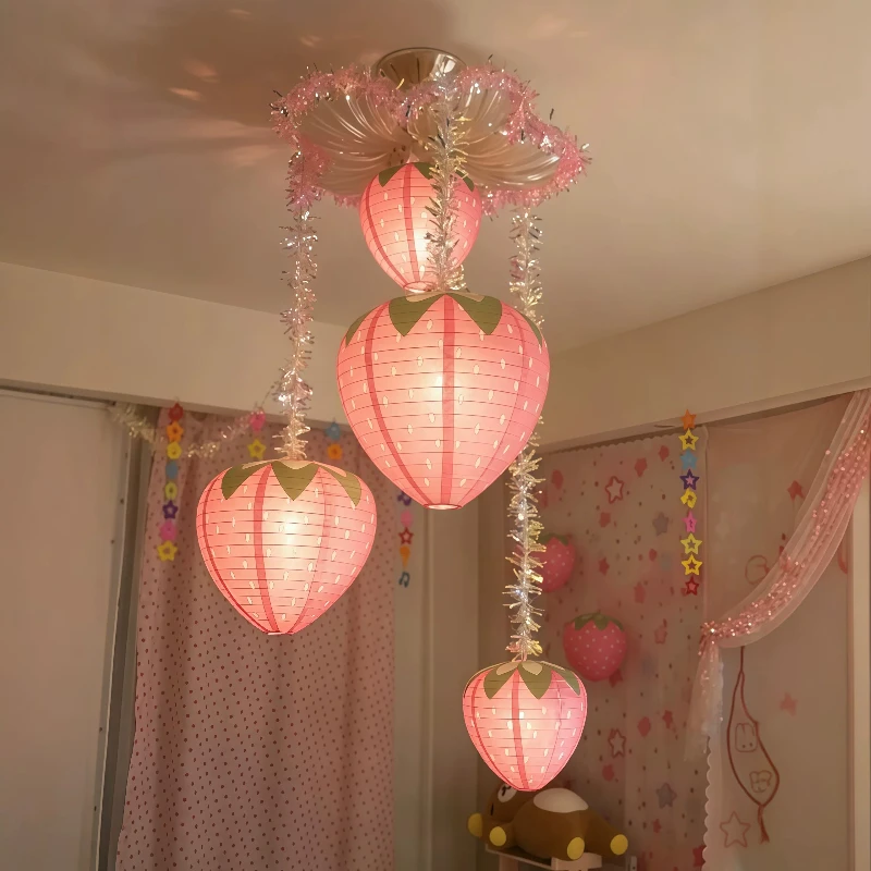 Strawberry lantern sweet dream core feeling high value children's room pendant creative cute chandelier decoration pendant
Strawberry lantern sweet dream core feeling high value children's room pendant creative cute chandelier decoration pendant