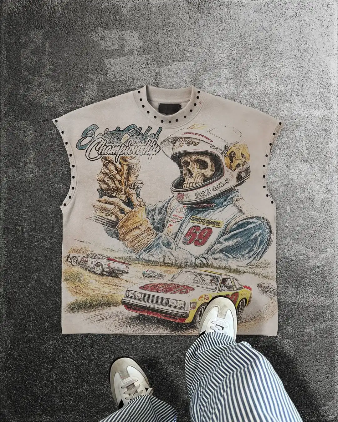 Beach Popular Series Loose Cotton Sleeveless T-shirt 2025 Casual Harajuku Rhinestone Element Splice Sleeveless Vest Y2k Tops
Beach Popular Series Loose Cotton Sleeveless T-shirt 2025 Casual Harajuku Rhinestone Element Splice Sleeveless Vest Y2k Tops