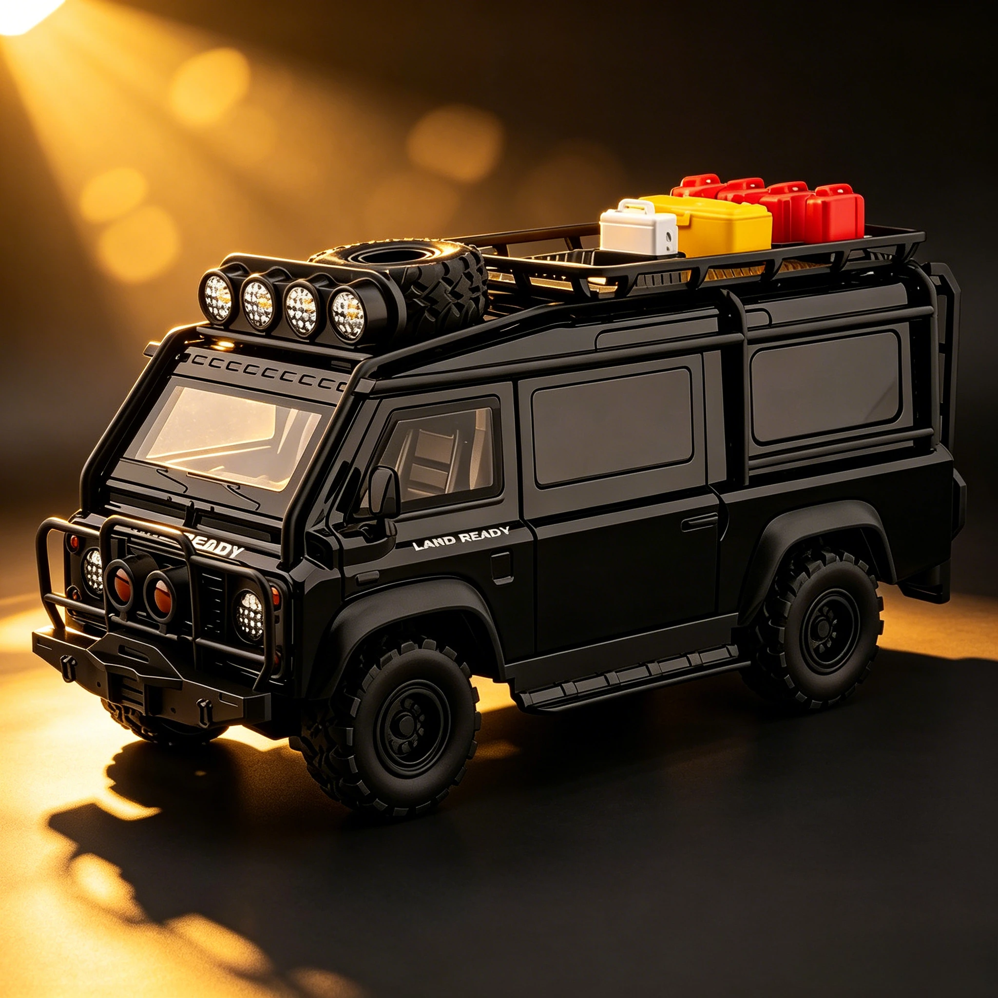 1:24 Defender van alloy model toys, cool sound and light, strong return force, four-wheel shock absorption, Christmas gift
1:24 Defender van alloy model toys, cool sound and light, strong return force, four-wheel shock absorption, Christmas gift