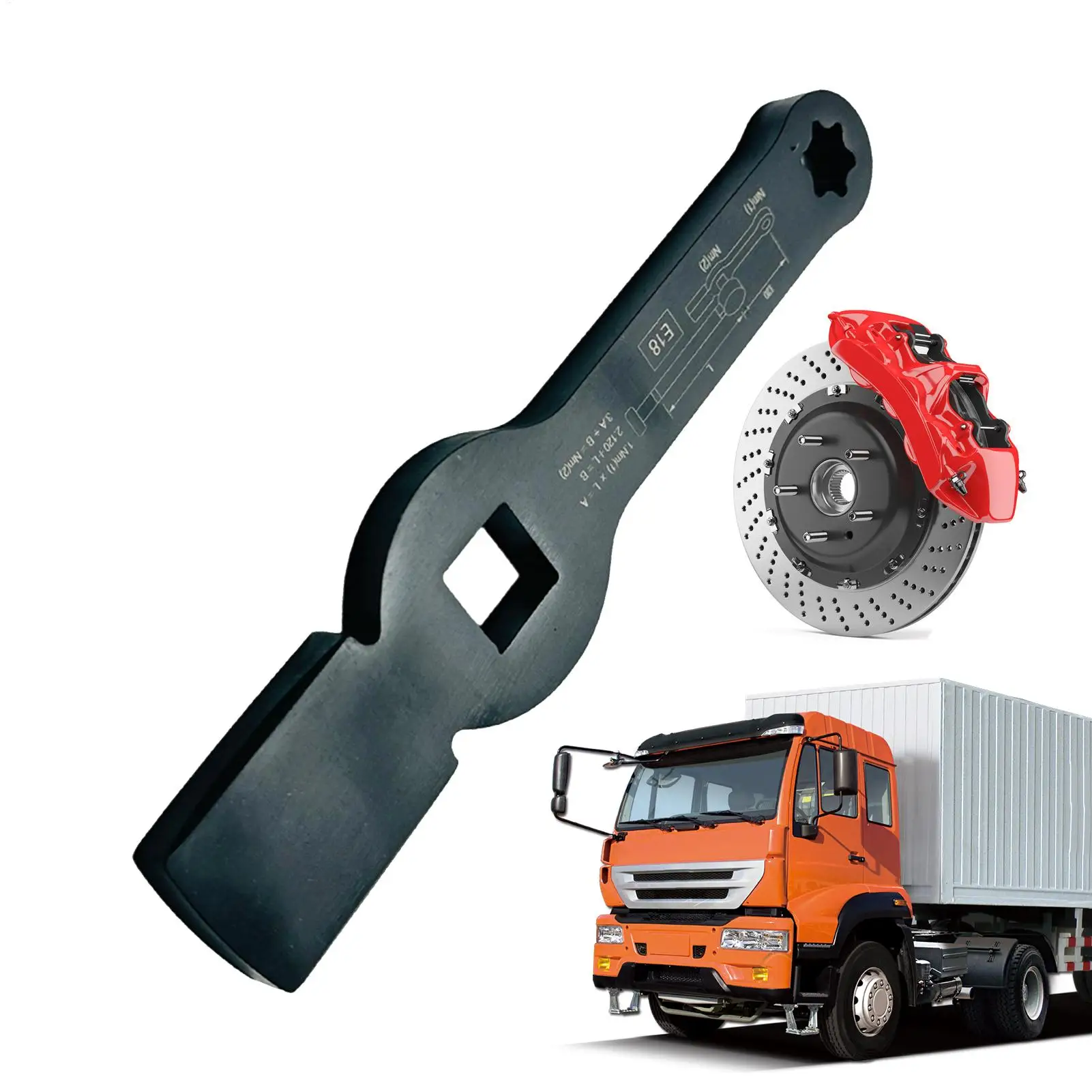 Ключ для тормозных дисков, сверхмощный, нержавеющий, эргономичный, универсальный, гальмівные диски для грузовиков, гаечный ключ, инструмент для эффективности обслуживания торможения
Ключ для тормозных дисков, сверхмощный, нержавеющий, эргономичный, универсальный, гальмівные диски для грузовиков, гаечный ключ, инструмент для эффективности обслуживания торможения