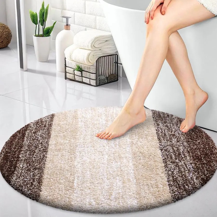 30inch Round Bathroom Rugs, Extra Soft and Absorbent Microfiber Bath Rugs, Quick Dry Machine Washable Bath Mats for Bathroom Flo
30inch Round Bathroom Rugs, Extra Soft and Absorbent Microfiber Bath Rugs, Quick Dry Machine Washable Bath Mats for Bathroom Flo
