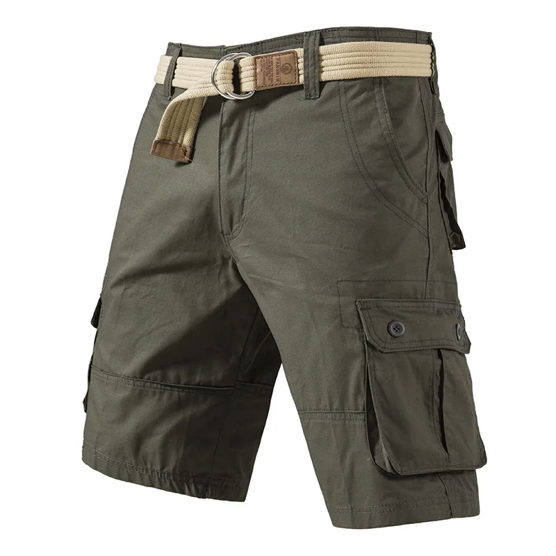 Men's Cotton Casual Cargo Shorts Summer Men's Multi Pocket Workwear Shorts Loose Trousers For Outdoor Activities Without a Belt
Men's Cotton Casual Cargo Shorts Summer Men's Multi Pocket Workwear Shorts Loose Trousers For Outdoor Activities Without a Belt