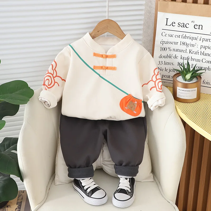 Childrens Clothing 2024 Spring New Baby Boys Girls Chinese Style Buckle Lucky Bag Hoodies and Pants Fashion Casual Two Piece Set
Childrens Clothing 2024 Spring New Baby Boys Girls Chinese Style Buckle Lucky Bag Hoodies and Pants Fashion Casual Two Piece Set