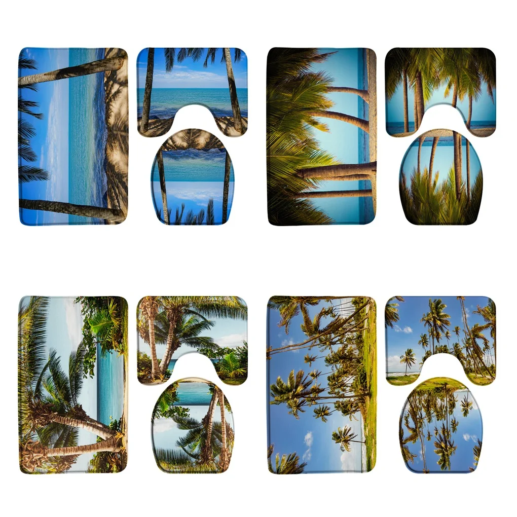 Tropical Palm Trees Landscape Bath Mat Sets Beach Ocean Scenery Non Slip Floor Rug Carpet Bathroom Accessories Toilet Lid Cover
Tropical Palm Trees Landscape Bath Mat Sets Beach Ocean Scenery Non Slip Floor Rug Carpet Bathroom Accessories Toilet Lid Cover