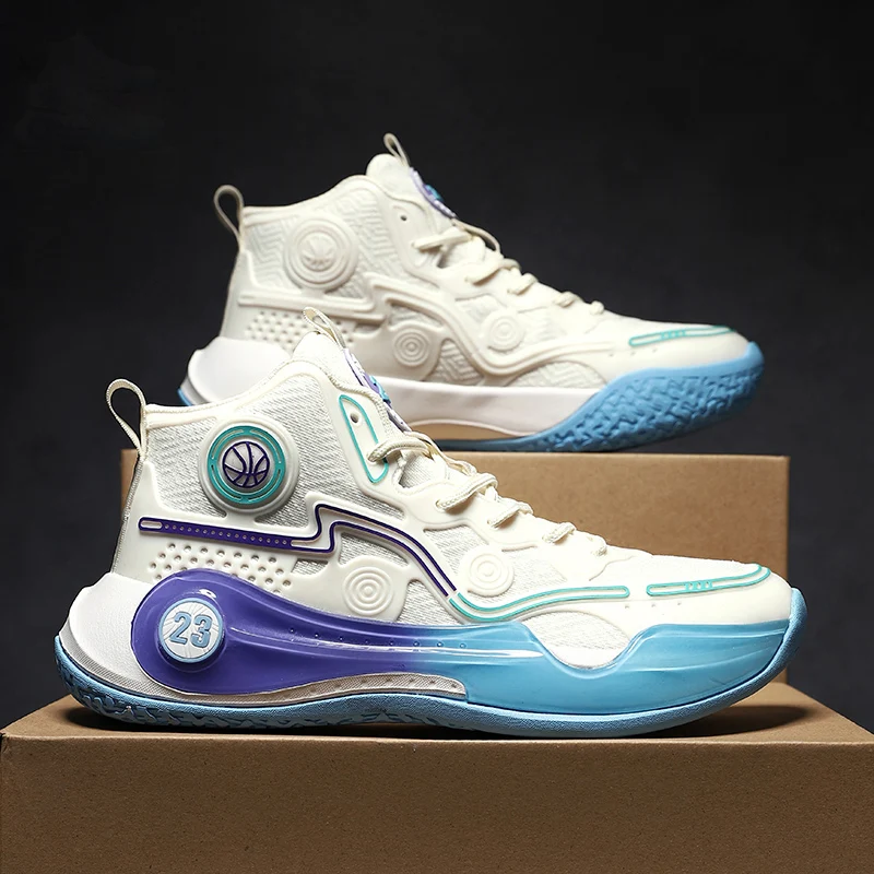 Unisex Basketball Shoes Thick Bottom Rebound Combat Training Sneakers Breathable Comfort Competition Basketball Boots for Men
Unisex Basketball Shoes Thick Bottom Rebound Combat Training Sneakers Breathable Comfort Competition Basketball Boots for Men