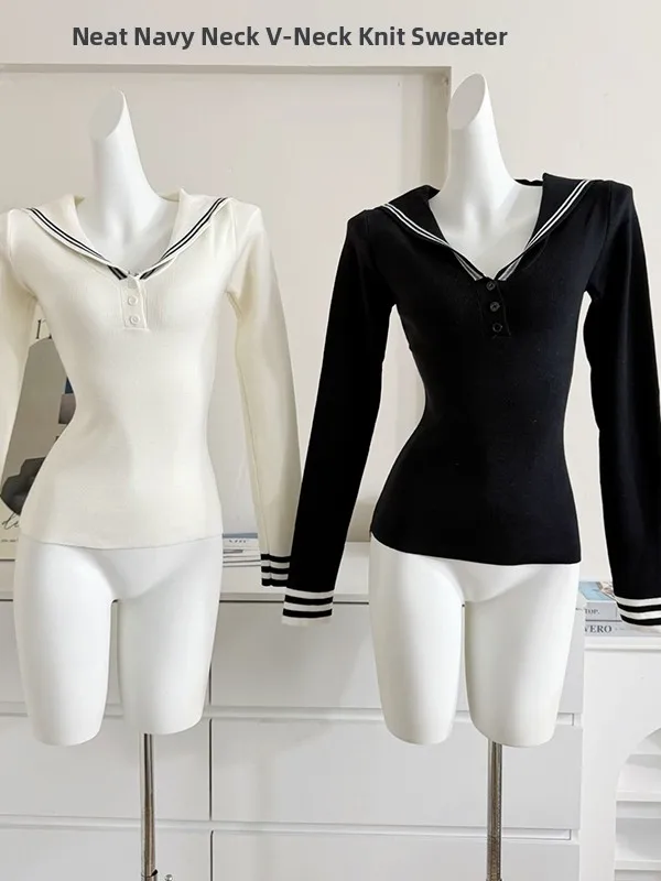 College Sle Knitted Sweater Women's Slim Fit Naval Collar Base irt Spring 2026 Faionable Body a Warmth Comfortable
College Sle Knitted Sweater Women's Slim Fit Naval Collar Base irt Spring 2026 Faionable Body a Warmth Comfortable