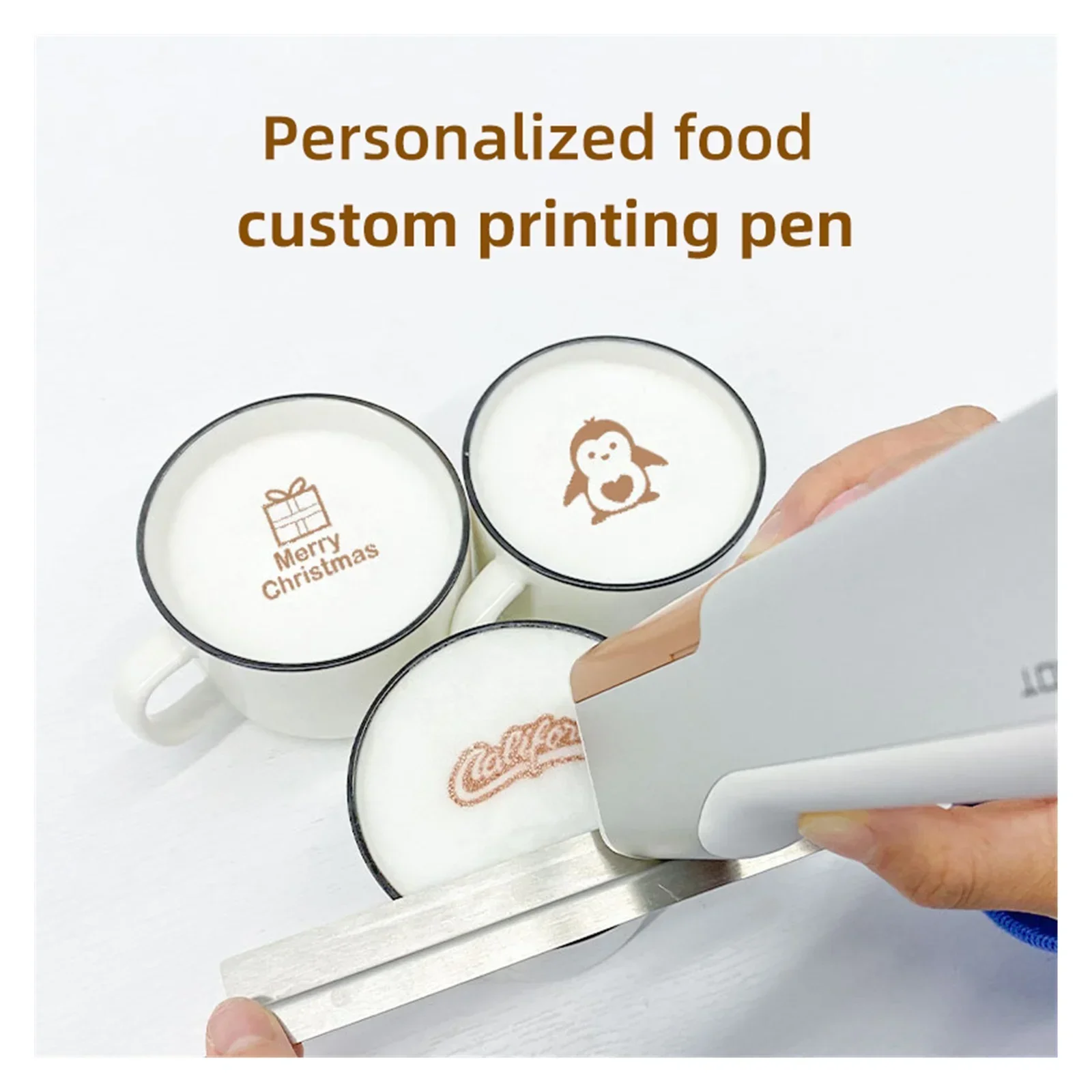Handheld 3D Food Printing Pen DIY Printer for Cake Biscuits Bread Coffee Latte Art Edible Ink Printing
Handheld 3D Food Printing Pen DIY Printer for Cake Biscuits Bread Coffee Latte Art Edible Ink Printing