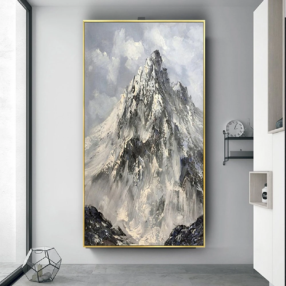 2022 New Snow Mountain Oil Painting Abstract Alpine Picture On Canvas Modern Large Wall Decoration Painting For Home Porch Aisle
2022 New Snow Mountain Oil Painting Abstract Alpine Picture On Canvas Modern Large Wall Decoration Painting For Home Porch Aisle
