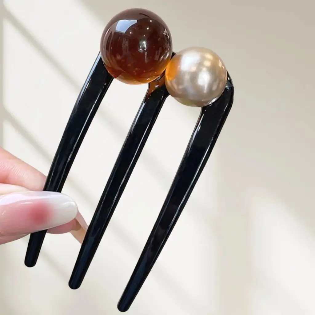 Three-tooth Bead Artifact Ball Daily Headwear U-shaped Hairpin Female Back Head Disc AdvancedGirls Women Hair Accessories
Three-tooth Bead Artifact Ball Daily Headwear U-shaped Hairpin Female Back Head Disc AdvancedGirls Women Hair Accessories