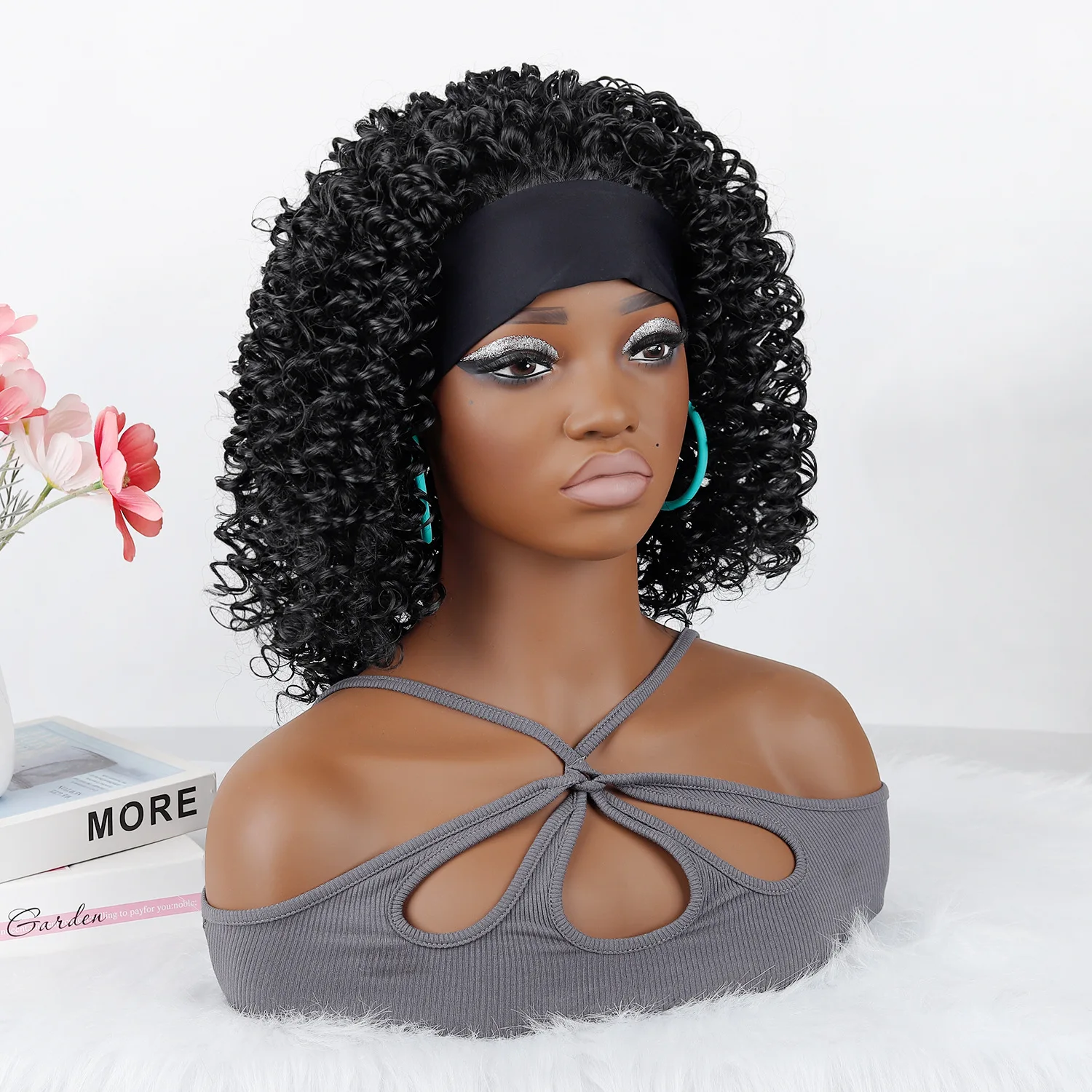 Synthetic Ice Silk Headband Wig Deep Curl Short Style Fashion Cosplay Party Daily Wear Breathable Hairpiece
Synthetic Ice Silk Headband Wig Deep Curl Short Style Fashion Cosplay Party Daily Wear Breathable Hairpiece