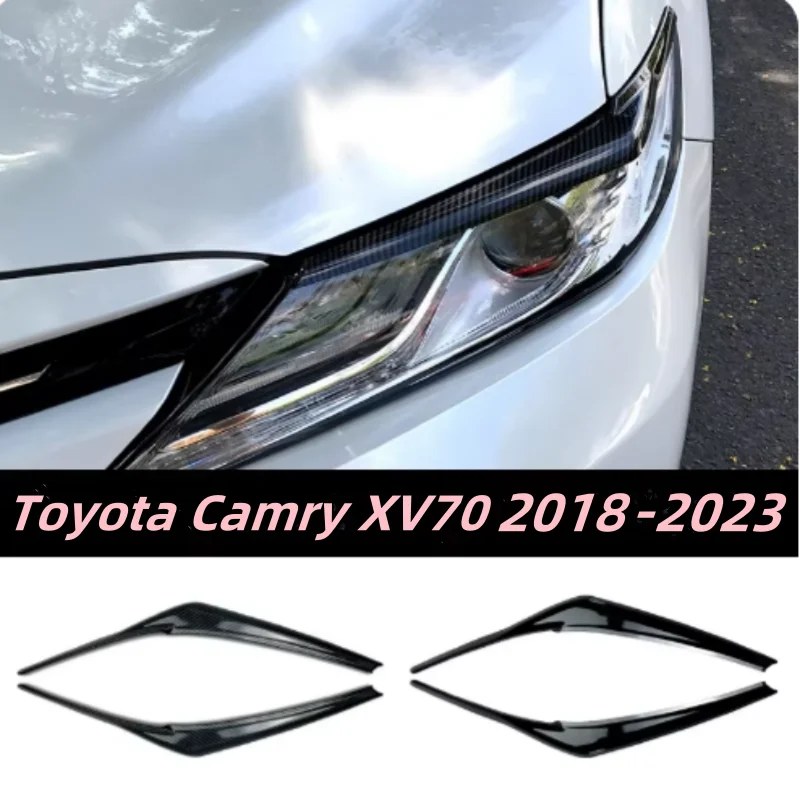 For Toyota Camry XV70 2018-2023 Car Front Head Light Lamp Frame Stick Styling Cover Trim Eyebrow 2PCs
For Toyota Camry XV70 2018-2023 Car Front Head Light Lamp Frame Stick Styling Cover Trim Eyebrow 2PCs