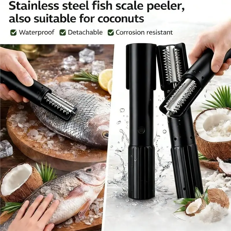 A84G-Electric Fish Scaler Coconut Grater Portable Handheld Wireless Coconut Scraper Peeler Shredder
A84G-Electric Fish Scaler Coconut Grater Portable Handheld Wireless Coconut Scraper Peeler Shredder