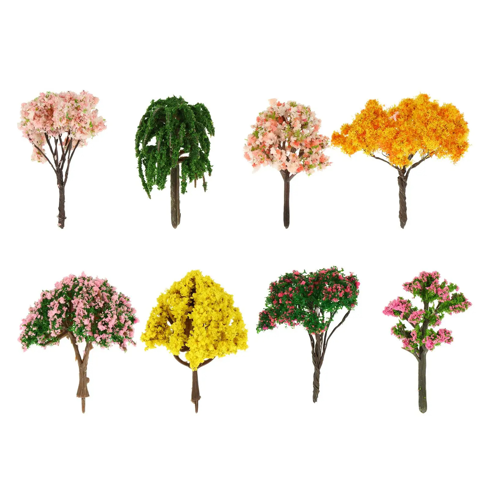 8 Pcs Simulation Cherry Blossom Trees Mini Garden Decorations Plastic Ornaments for House Desk Train Model Scenery DIY
8 Pcs Simulation Cherry Blossom Trees Mini Garden Decorations Plastic Ornaments for House Desk Train Model Scenery DIY