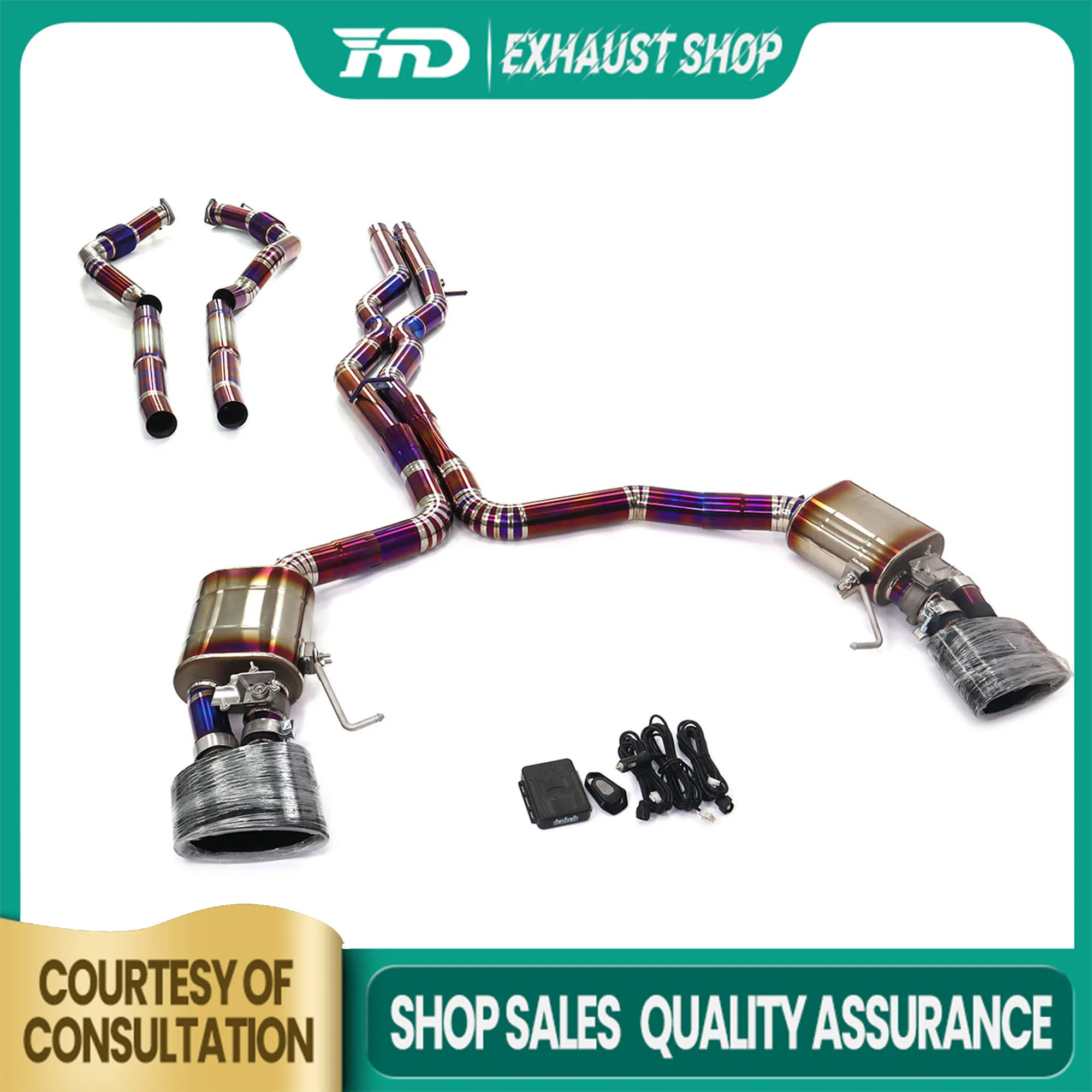 Customizable Catback For Audi RS6 C8 4.0T Titanium Alloy Exhaust System OEM Valve Muffler Tips Resonant Tube Lossless Installa
Customizable Catback For Audi RS6 C8 4.0T Titanium Alloy Exhaust System OEM Valve Muffler Tips Resonant Tube Lossless Installa