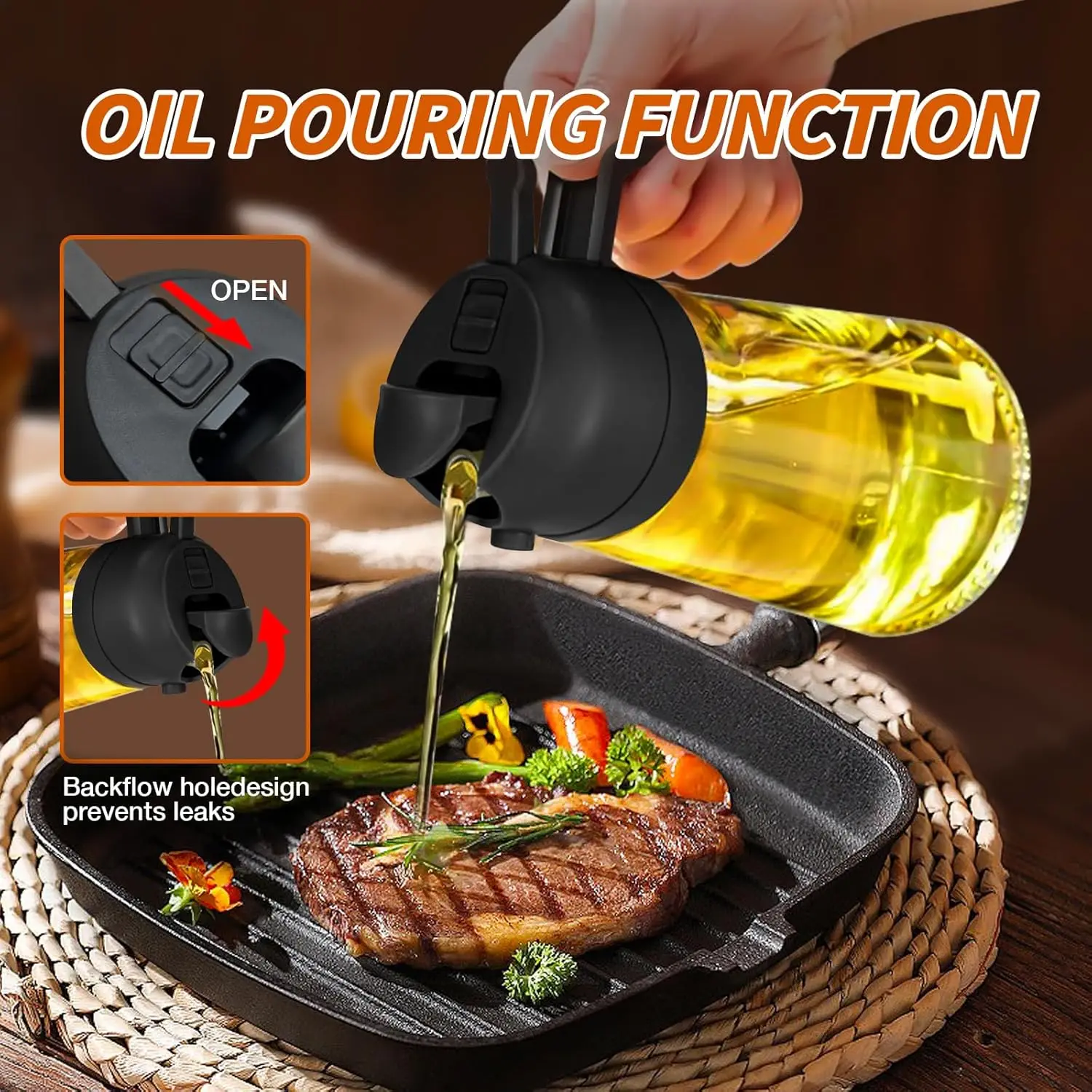 Salt Shaker Camping Griddle Seasoning Tools Oil Bottle Kitchen Supplies On Sale 16 Oz /470 Ml Food Making Oil Control Bottle
Salt Shaker Camping Griddle Seasoning Tools Oil Bottle Kitchen Supplies On Sale 16 Oz /470 Ml Food Making Oil Control Bottle