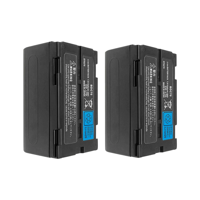2PCS BDC70 Battery For Sokkia CX/RX-350 OS/ES For Top Total Station 7.2V 5240mAh Rechargeable Li-ion Battery
2PCS BDC70 Battery For Sokkia CX/RX-350 OS/ES For Top Total Station 7.2V 5240mAh Rechargeable Li-ion Battery