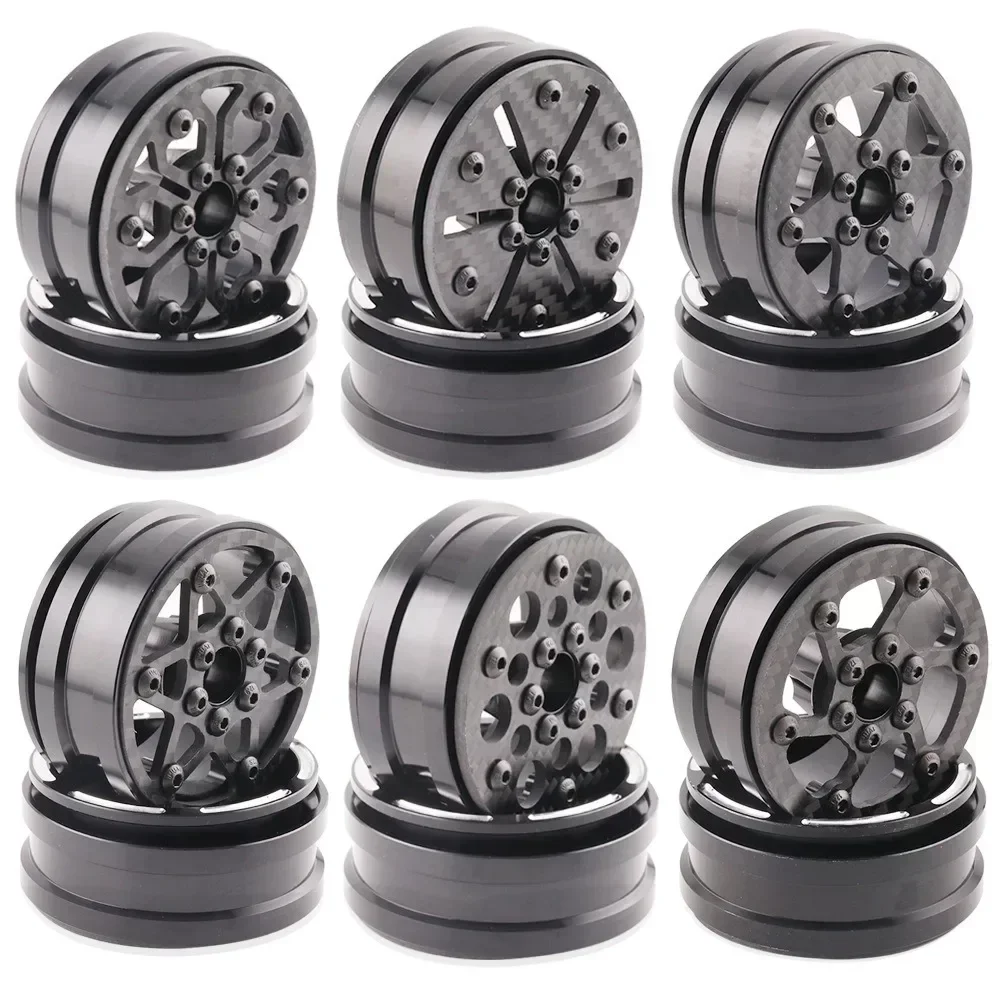 4Pcs Carbon Fiber 1.9Inch Beadlock Wheel Rim Wheel Hub for 1/10 RC Rock Crawler
4Pcs Carbon Fiber 1.9Inch Beadlock Wheel Rim Wheel Hub for 1/10 RC Rock Crawler