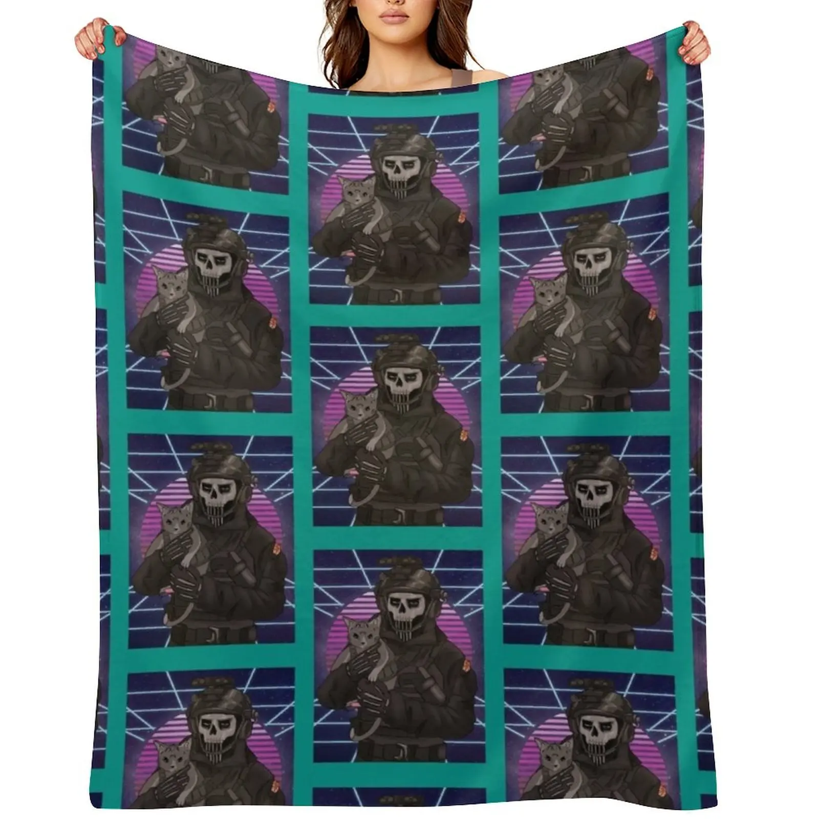 Simon Ghost Riley cat retro Throw Blanket Plush Cute Picnic Nap Blankets
Simon Ghost Riley cat retro Throw Blanket Plush Cute Picnic Nap Blankets