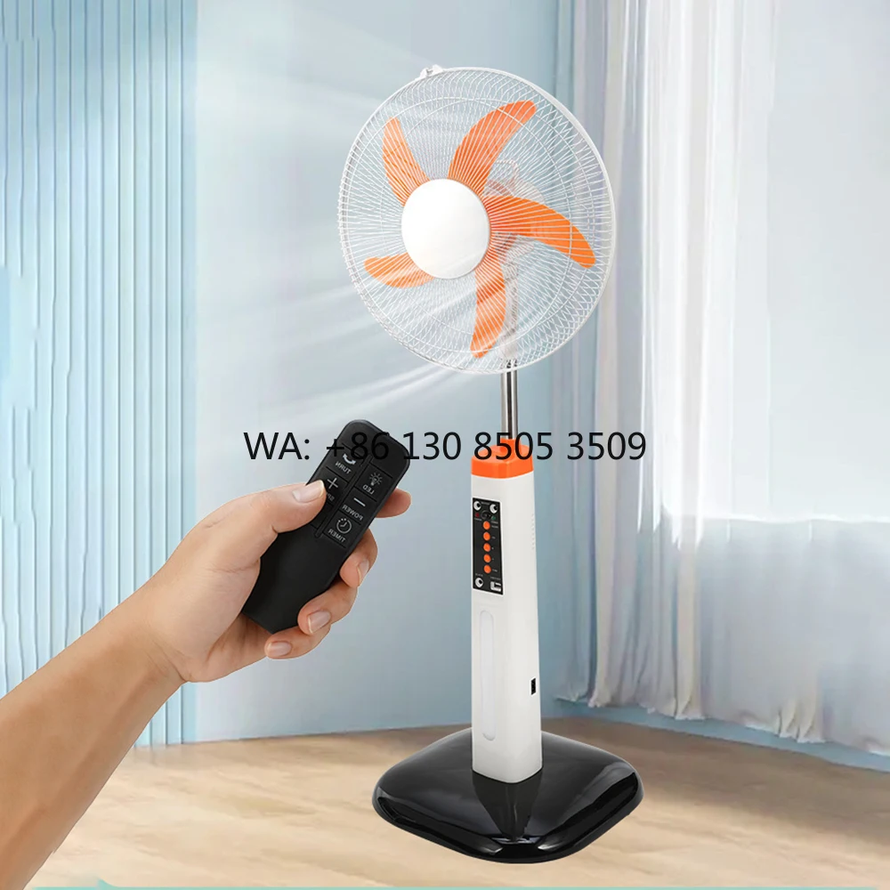 16-Inch USB Charging Solar Panel with Brushless DC Motor Chinese Factory's Remote DC Battery-Powered Solar Powered Fan Board
16-Inch USB Charging Solar Panel with Brushless DC Motor Chinese Factory's Remote DC Battery-Powered Solar Powered Fan Board