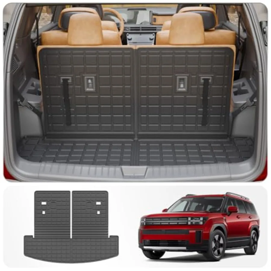 Cargo Mat Compatible with 2024 2025 2026 Hyundai Santa Fe Trunk Liner Cargo Liner TPE All Weather Back Seat Cover Protector San
Cargo Mat Compatible with 2024 2025 2026 Hyundai Santa Fe Trunk Liner Cargo Liner TPE All Weather Back Seat Cover Protector San