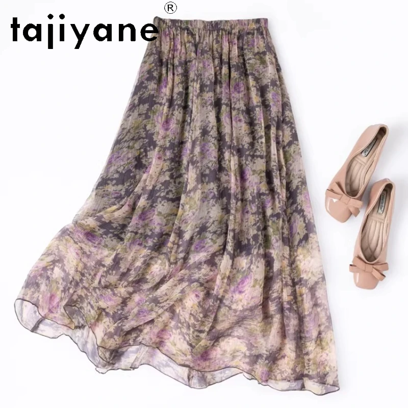 TAJIYANE 100% Natural Mulberry Silk Skirt Fashion Printed Long Skirts Summer Beach Skirt Woman Clothing 2026 Faldas Para Mujeres
TAJIYANE 100% Natural Mulberry Silk Skirt Fashion Printed Long Skirts Summer Beach Skirt Woman Clothing 2026 Faldas Para Mujeres