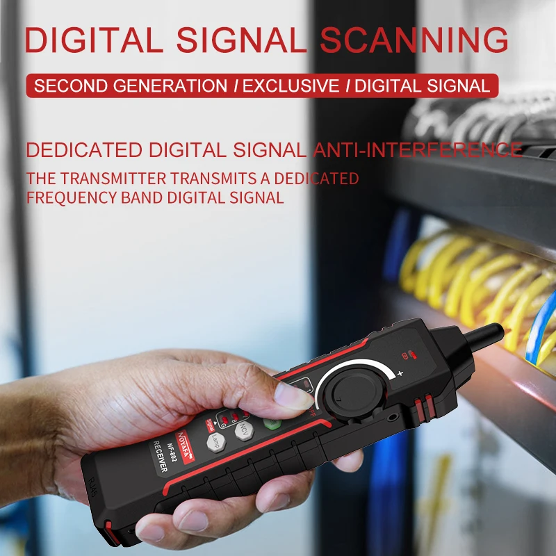 NEW NOYAFA ,NF-802 Network Cable Tester ,RJ11 RJ45 Cable Tracker High Quality Line Finder Wire Locator Cat5 Cat6 NCV non-contact
NEW NOYAFA ,NF-802 Network Cable Tester ,RJ11 RJ45 Cable Tracker High Quality Line Finder Wire Locator Cat5 Cat6 NCV non-contact